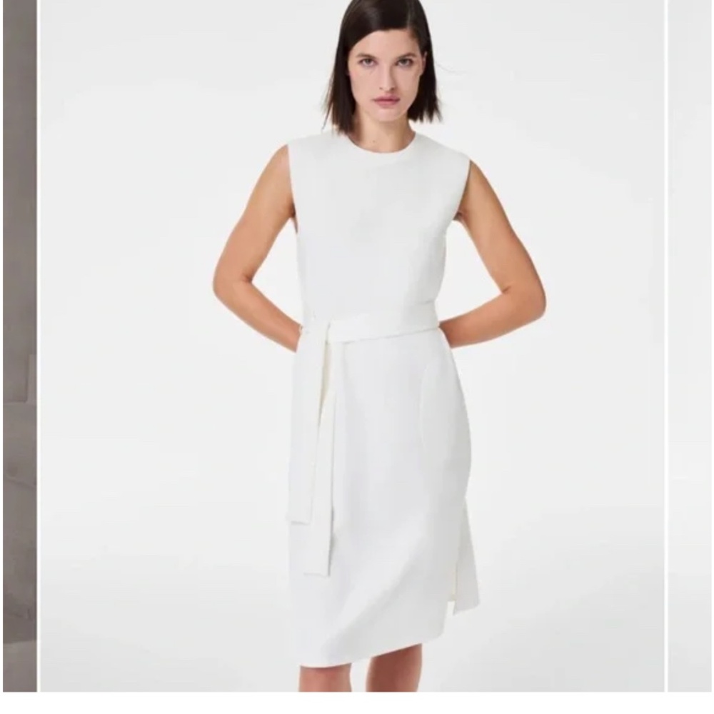 SPANX AIRESSENTIALS TIE-WAIST TANK DRESS M. Retails for $138.